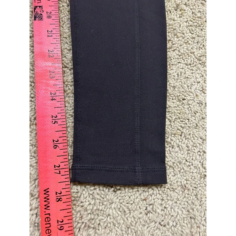 ATHLETA sz S High Rise Metro Drifter Tights Yoga Pants Zip Pants 349426 GRAY H23